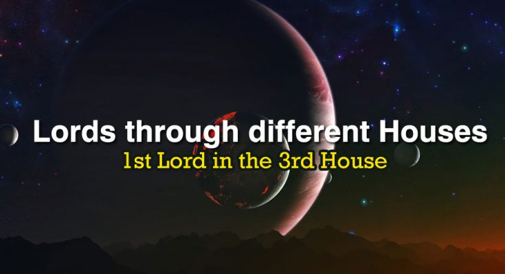 1st Lord in the 3rd House