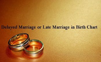 Delayed marriage or late marriage in birth chart
